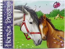 Картинка Альбом для раскрашивания Лошадиные мечты Horses Dreams 7820_J 4010070188160